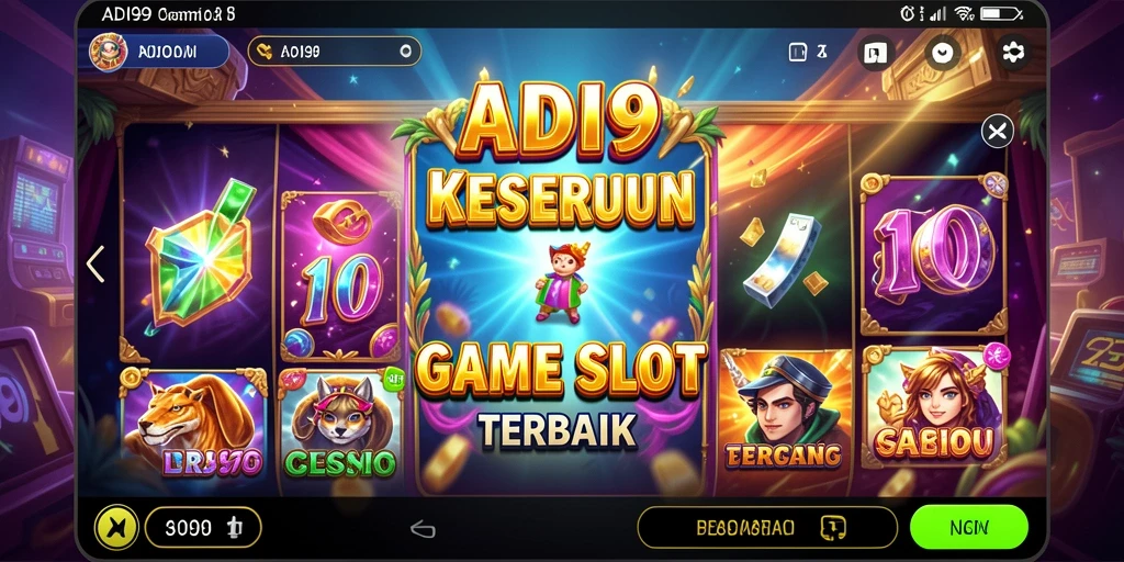 Tampilan permainan Slot ADI99 dengan desain grafis yang mengagumkan.