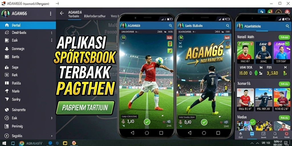 Tampilan utama AGAM66 menampilkan berbagai opsi taruhan olahraga.
