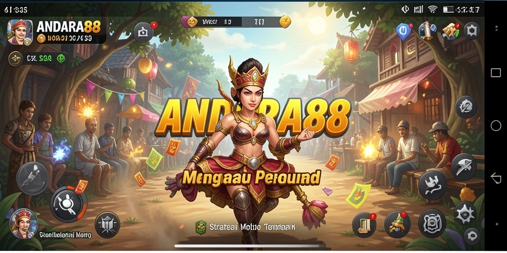 Tangkapan layar utama ANDARA88 menunjukkan aksi strategi mendebarkan.