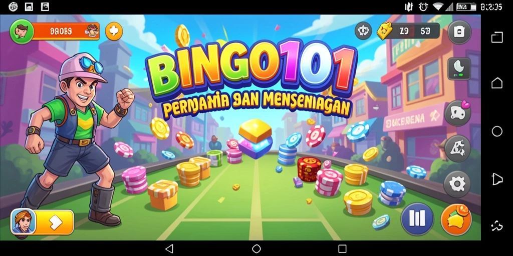 Tampilan gameplay menarik dari BINGO101 dengan aksi seru.