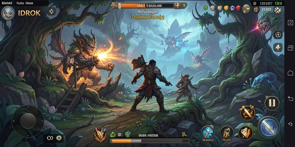 Tampilan gameplay <strong>IDROK</strong> yang menegangkan dan penuh petualangan.