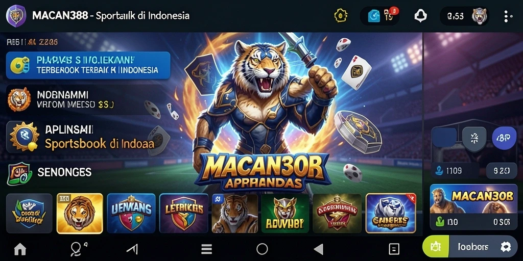 Screenshot gameplay MACAN388 yang menampilkan taruhan langsung.