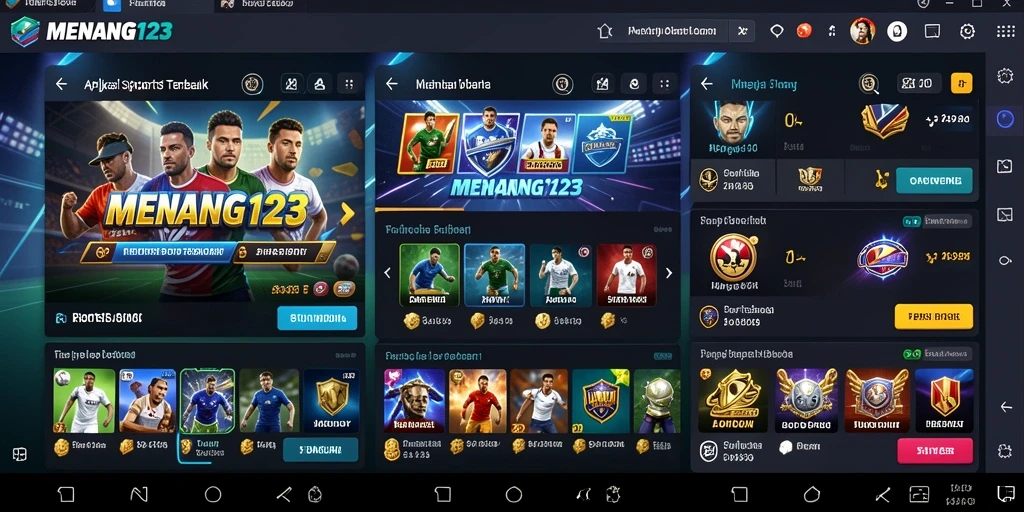 Tampilan gameplay menarik dari aplikasi Sportsbook MENANG123.