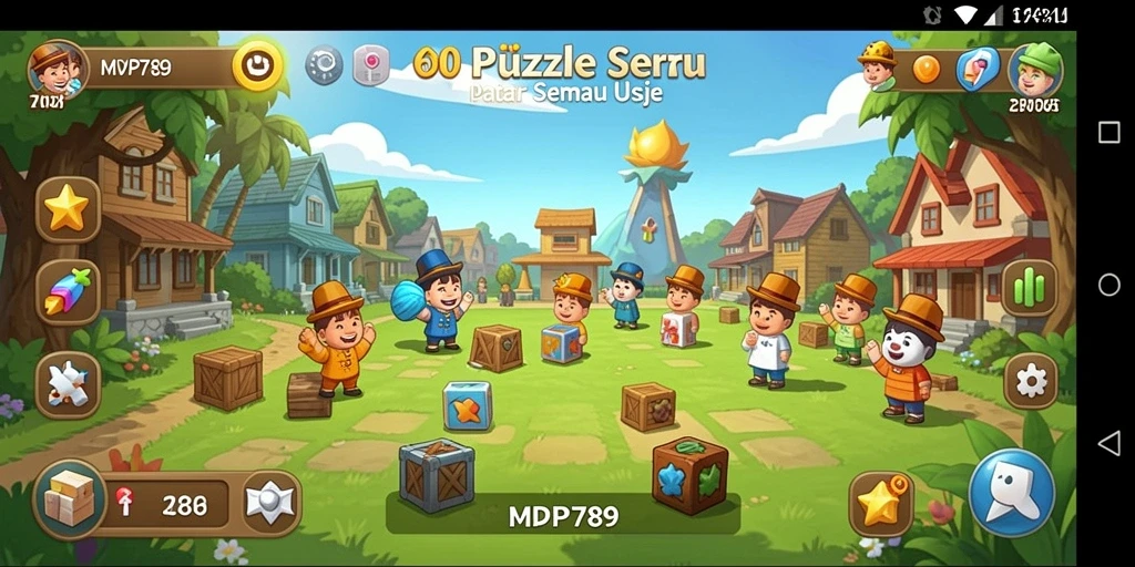 Screenshot gameplay MVP789 menunjukkan tantangan Puzzle yang menarik.