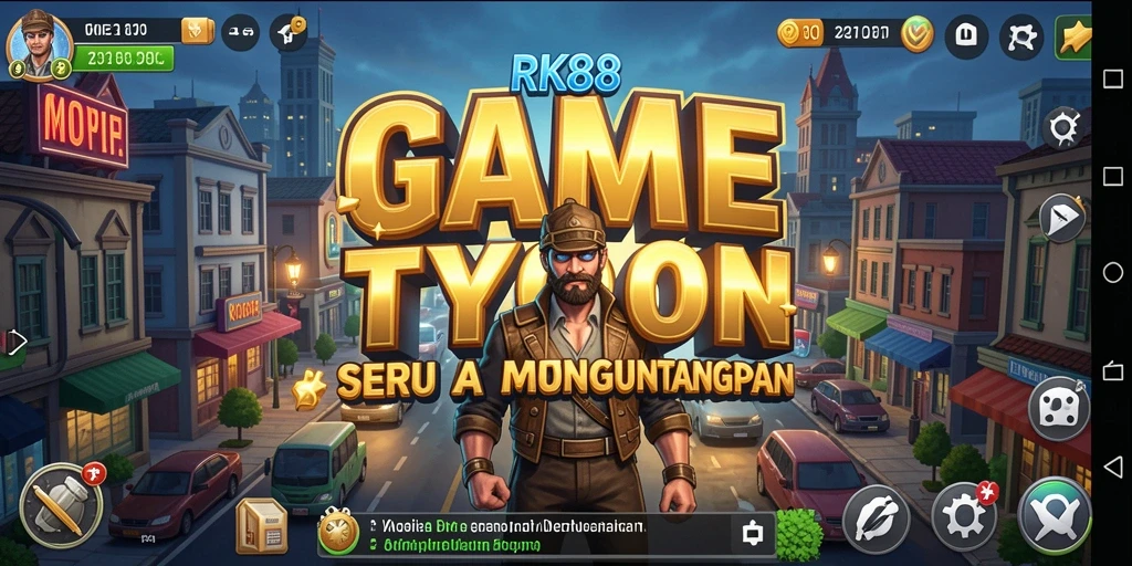 Tampilan gameplay RK88 yang menarik dan inovatif dalam kategori Tycoon.