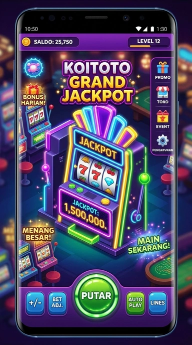 Pengguna sedang menjelajahi kategori aplikasi di koitoto.